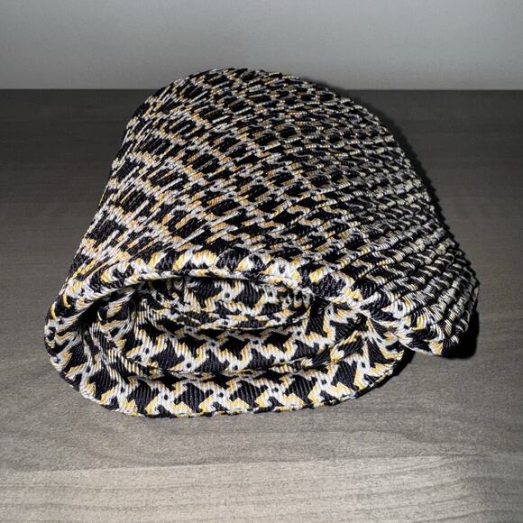 Vintage Stefano Ricci 100% Silk Tie Geometric Black Gold Italy Textured Weave - Picture 3 of 11